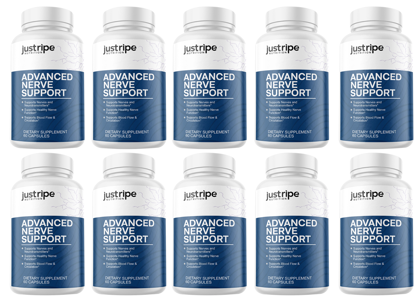 Advanced Nerve Support by Just Ripe, 10 Pack